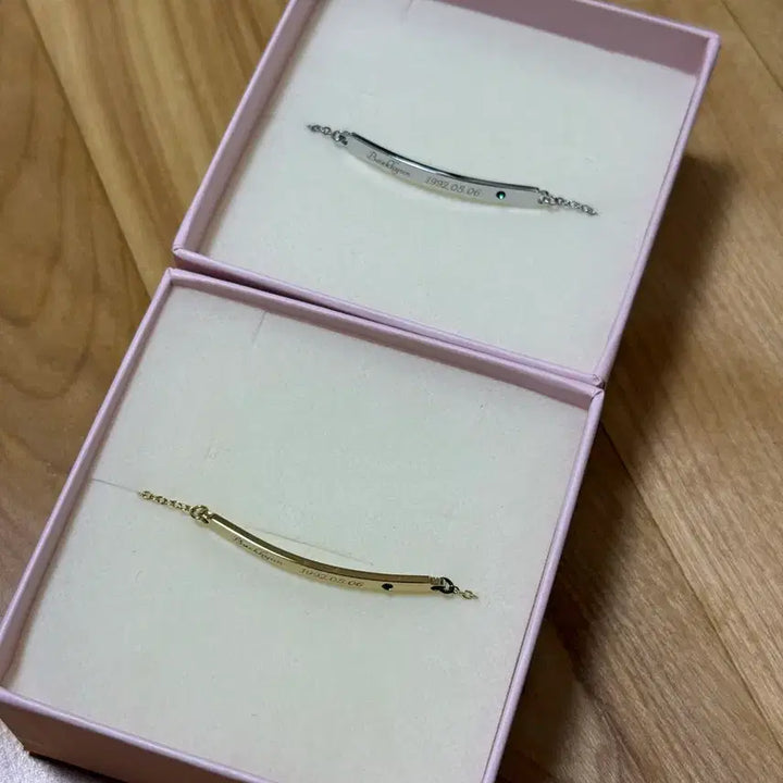 [BUNJANG] EXO Baekhyun Birthday Bracelet Silver Gold Bundle Set / 엑소 EXO 백현 생일 팔찌 실버 골드 일괄 양도