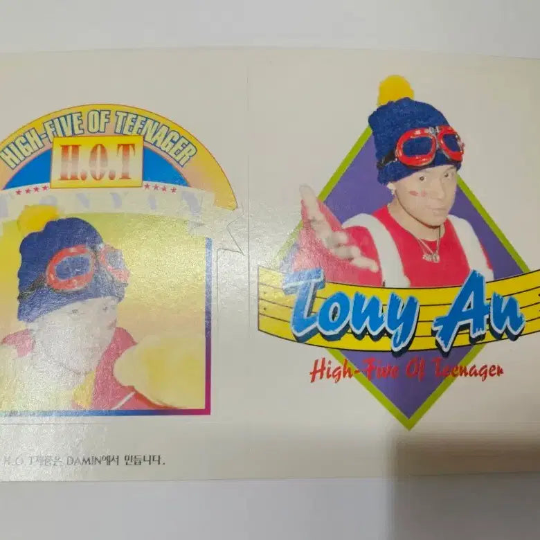 [BUNJANG] H.O.T. Tony An 90s Stationery Sticker / 가수 그룹 h.o.t 에쵸티 토니안 90년대 문방구 고전 스티커
