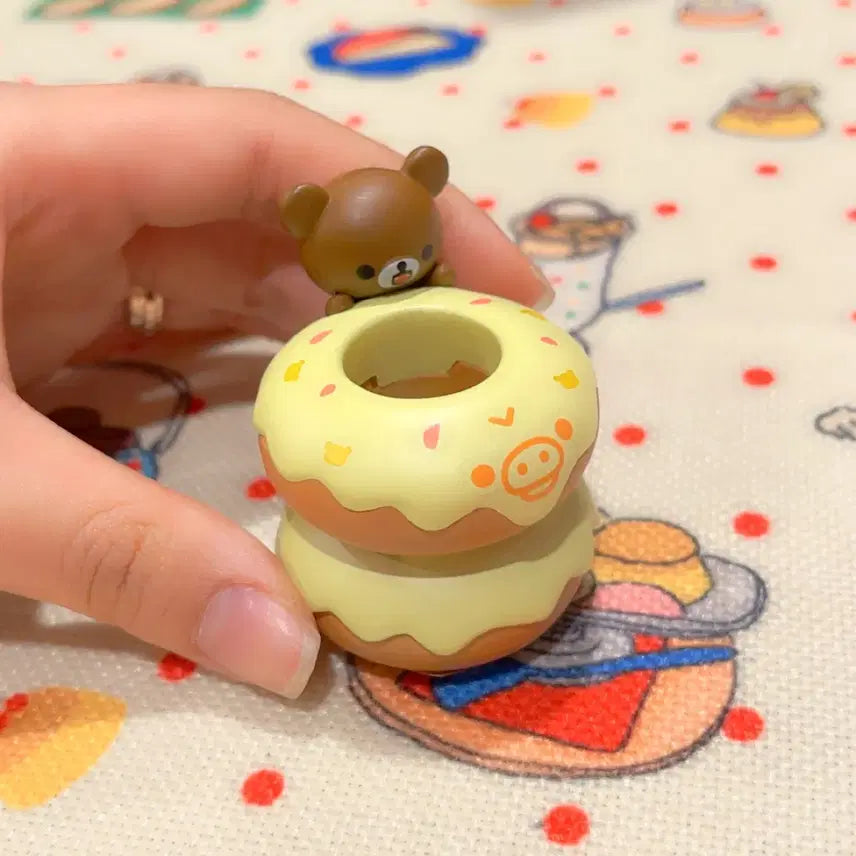 [BUNJANG] San-X Koguma Donuts Pen Holder Figure / 고전 산엑스 코구마 도넛 펜꽂이 피규어
