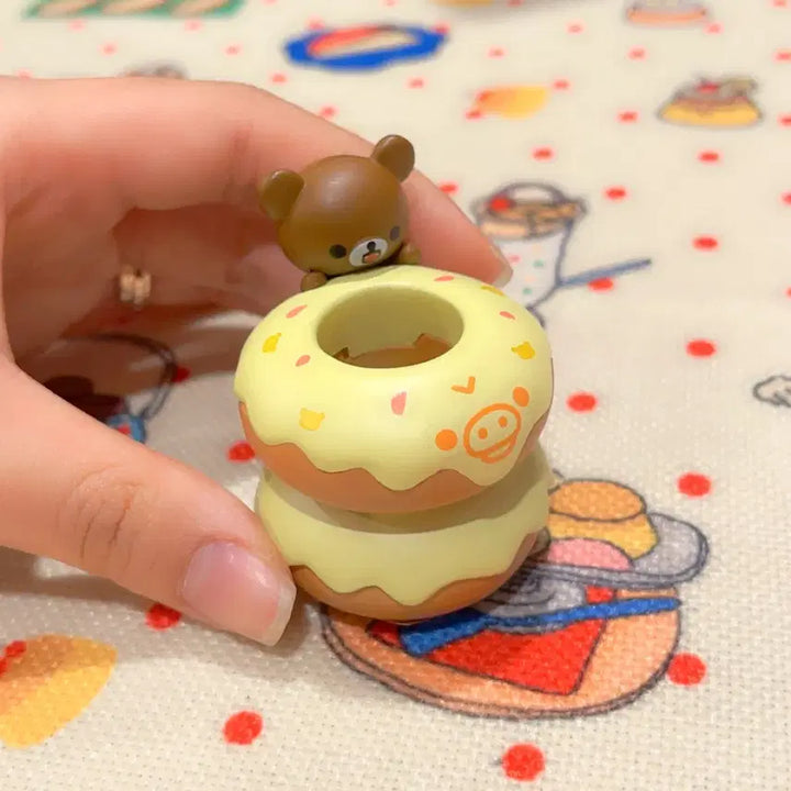 [BUNJANG] San-X Koguma Donuts Pen Holder Figure / 고전 산엑스 코구마 도넛 펜꽂이 피규어