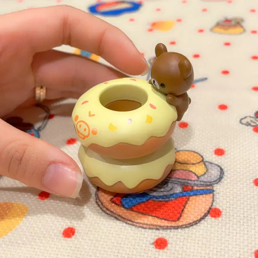 [BUNJANG] San-X Koguma Donuts Pen Holder Figure / 고전 산엑스 코구마 도넛 펜꽂이 피규어