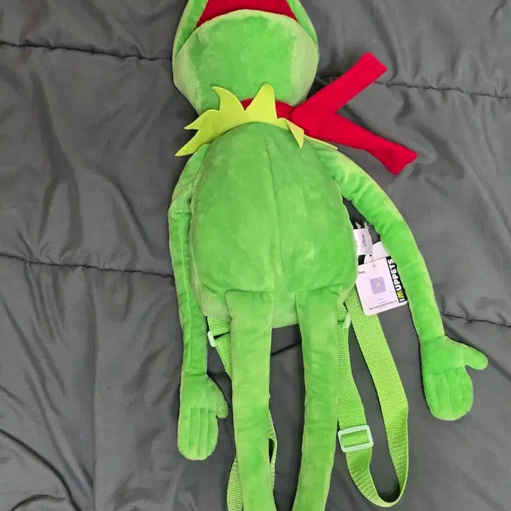 [BUNJANG] Muppet Kermit Doll Backpack Bag / 머펫 커밋 인형 백팩 가방