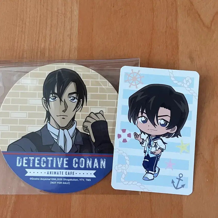 [BUNJANG] Detective Conan Kenji Hagiwara Coaster + Photocard Set / 코난 하기와라 켄지 코스터 +포카