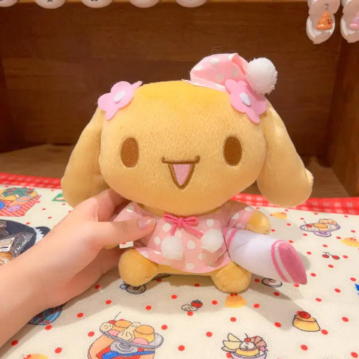 [BUNJANG] Vintage Sanrio Cinnamoroll Mocha Pajamas Series Plush / 고전 산리오 시나모롤 모카 잠옷 파자마 시리즈 인형