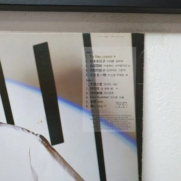 [BUNJANG] Leslie Cheung TO YOU LP 1990 / 장국영 TO YOU LP  1990