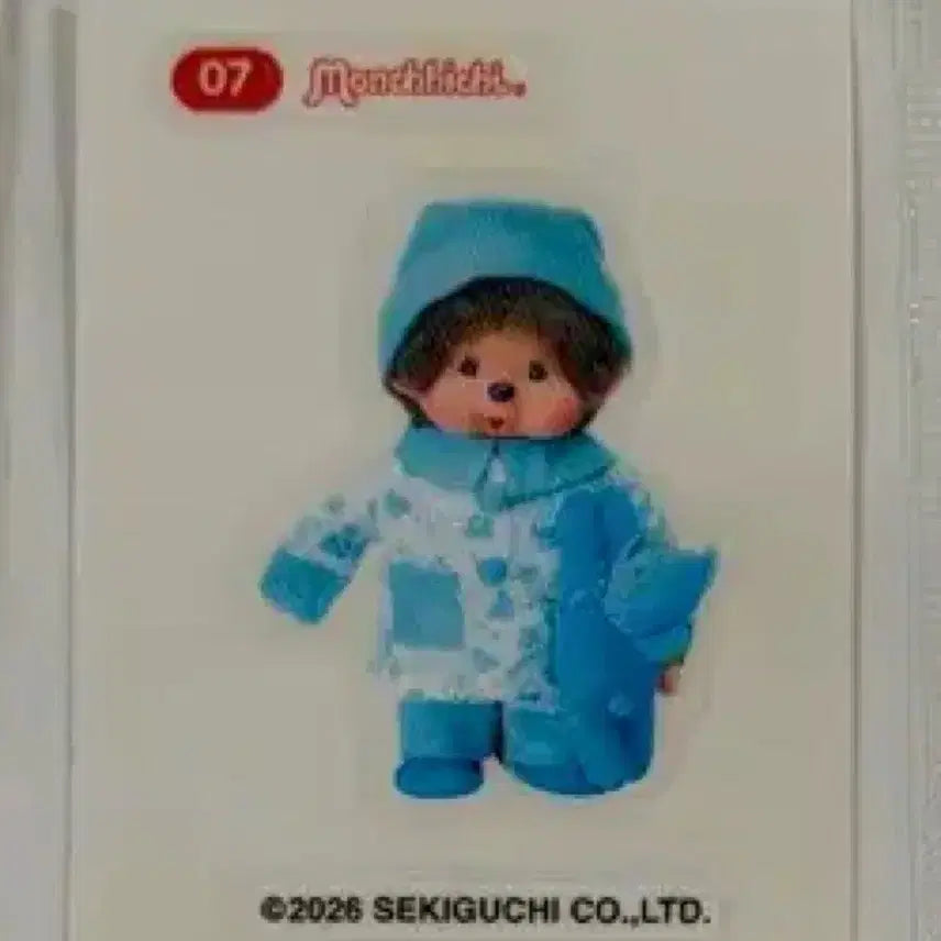 [BUNJANG] Monchhichi Sticker Collection - Number 7 / 바로결제x 몬치치 띠부씰 교환 7번