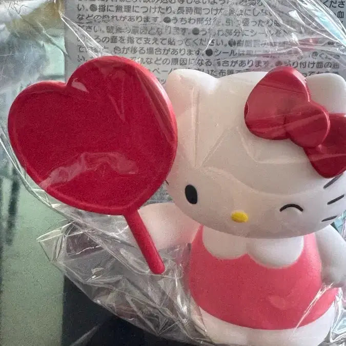 [BUNJANG] Sanrio Kitty Heart Uchiwa Mini Clip Mascot / 산리오 아이돌 클립 마스코트 키티 하트우치와 미니