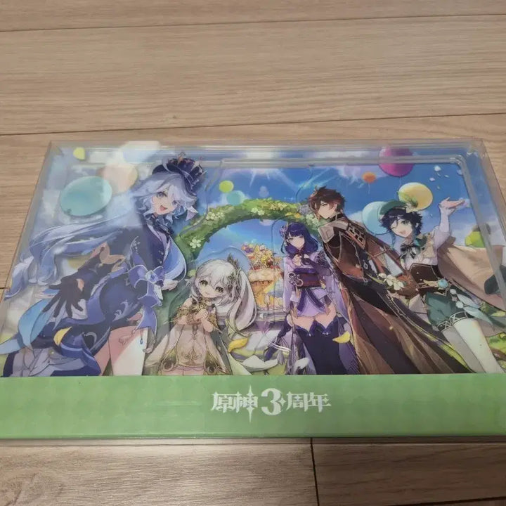 [BUNJANG] Genshin Impact 3rd Anniversary Illustration Acrylic Frame Stand / 미개봉) 원신 3주년 기념 일러스트 아크릴 스탠드 액자