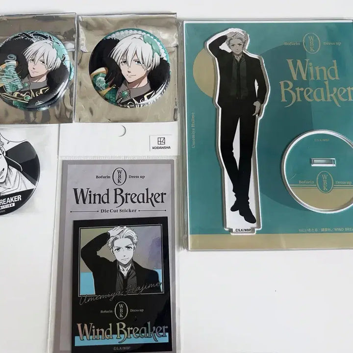 [BUNJANG] Winbre Umemiya Bundle Set Acrylic Stand &amp; Can Badge / 윈브레 우메미야 굿즈 일괄