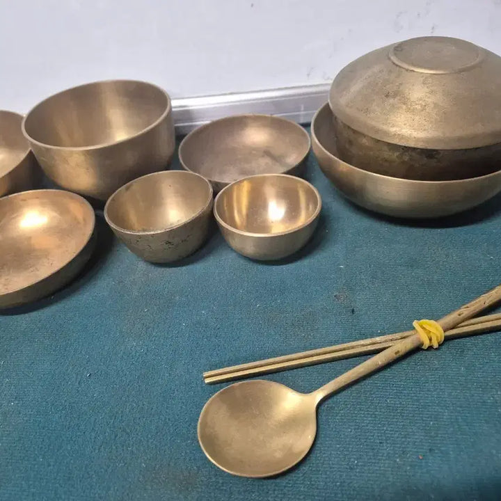 [BUNJANG] 11-Piece Brass Tableware Set / 놋그릇11p