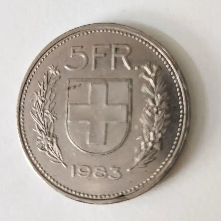 [BUNJANG] 1983 Swiss 5 Franc Coin / 스위스주화 1983년 5프랑