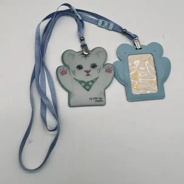 [BUNJANG] Everland Cat Name Tag Necklace Set (2 pcs) / 에버랜드 네임택 고양이 목걸이 2개 세트