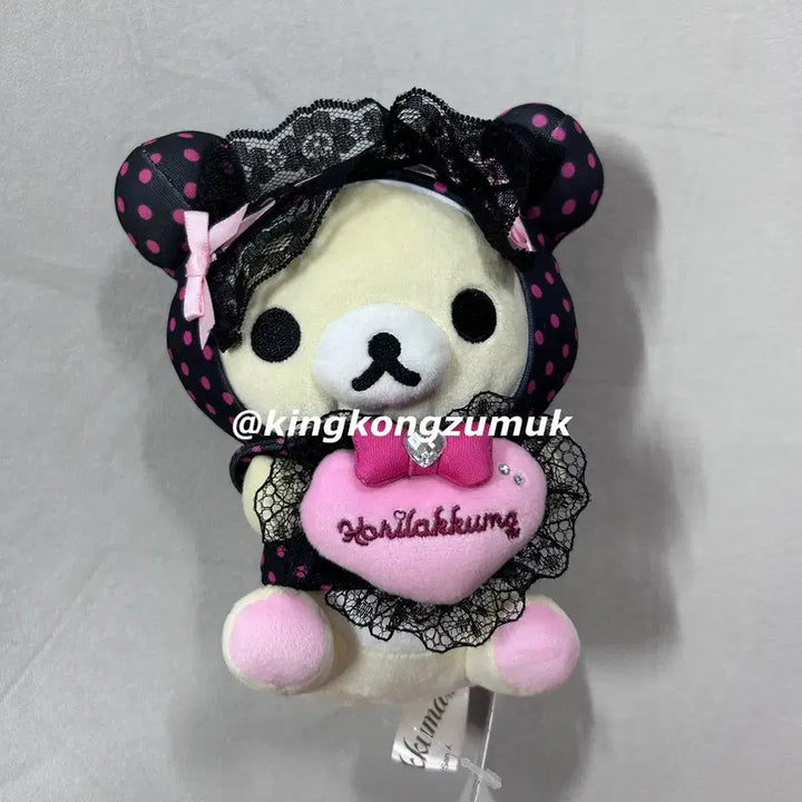 [BUNJANG] Spinns Korilakkuma Gyaru Limited Plush Doll / 당일발송)스핀즈 코리락쿠마 갸루한정누이 갸루인형 블랙도트 spinns