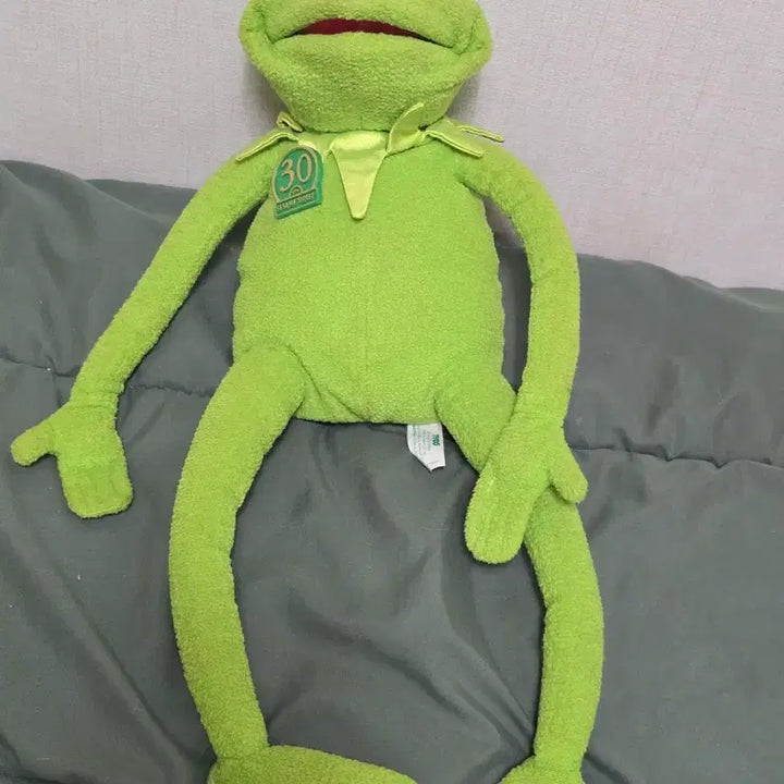 [BUNJANG] Sesame Street 30th Anniversary Kermit the Frog Talking Plush Toy (1999) / 1999 세서미 스트리트 30주년 매직 토킹 개구리 커밋인형