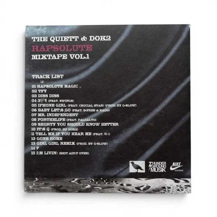 [BUNJANG] The Quiett &amp; Dok2 Rapsolute Mixtape Vol.1 CD / 더 콰이엇 &amp; Dok2 - Rapsolute Mixtape Vol.1