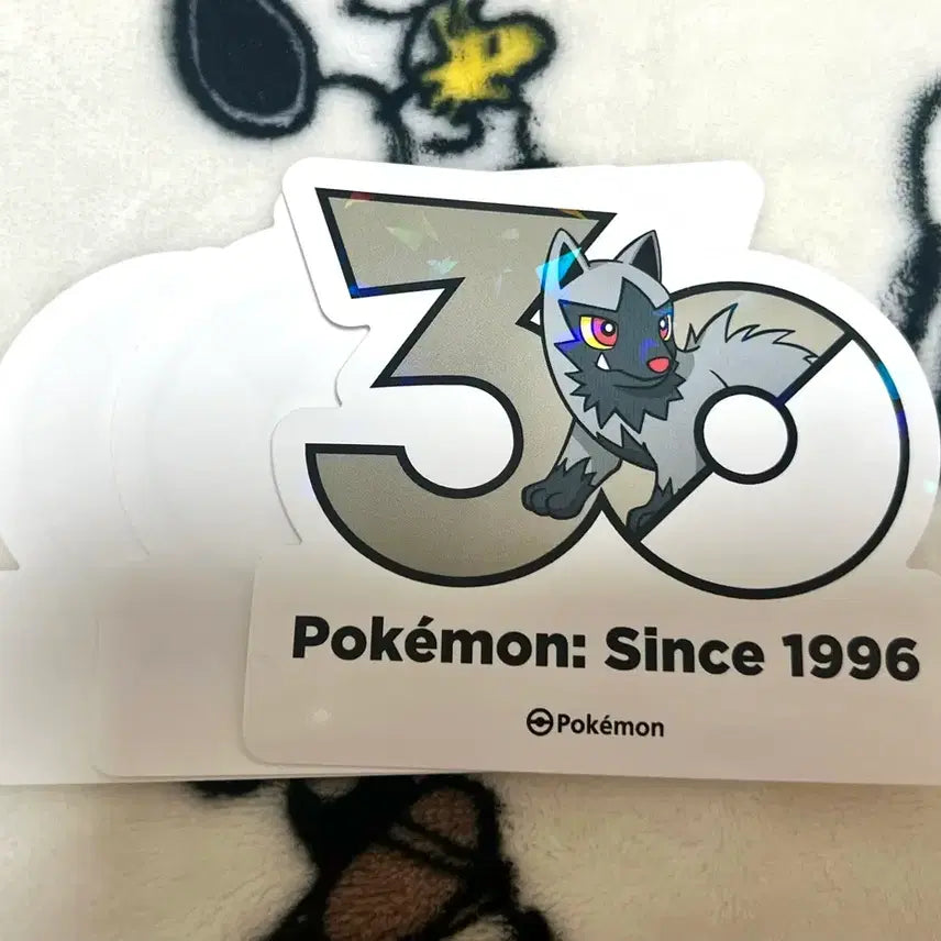 [BUNJANG] Pokemon 30th Anniversary Logo Stickers (Pochana + 2 Random) / 포켓몬 30주년 로고 스티커 포챠나+랜덤2장 판매