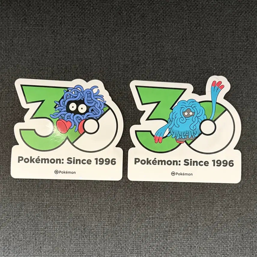[BUNJANG] Pokemon 30th Anniversary Logo Duncory Duncorimbo Sticker Set / 한국한정] 포켓몬 30주년 로고 스티커 덩쿠리 덩쿠림보