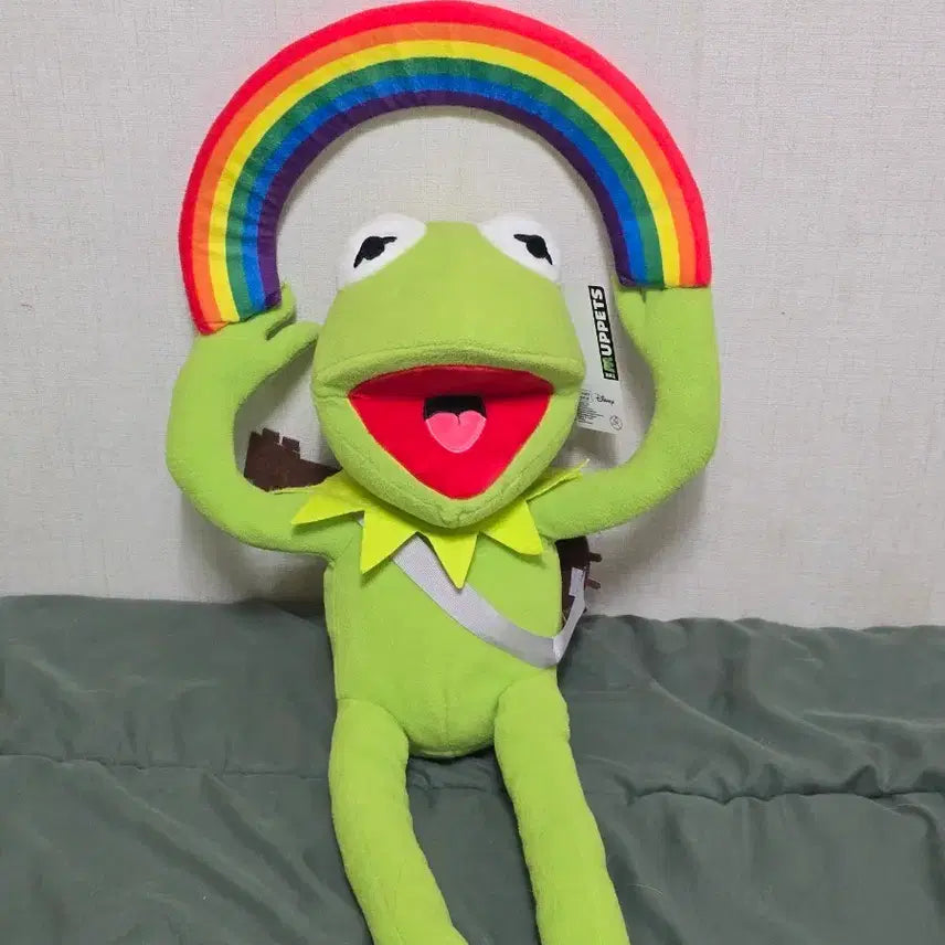[BUNJANG] KIDROBOT Muppets Rainbow Connection Kermit Plush 33cm / 키드로봇 머펫 레인보우 커넥션 커밋 인형