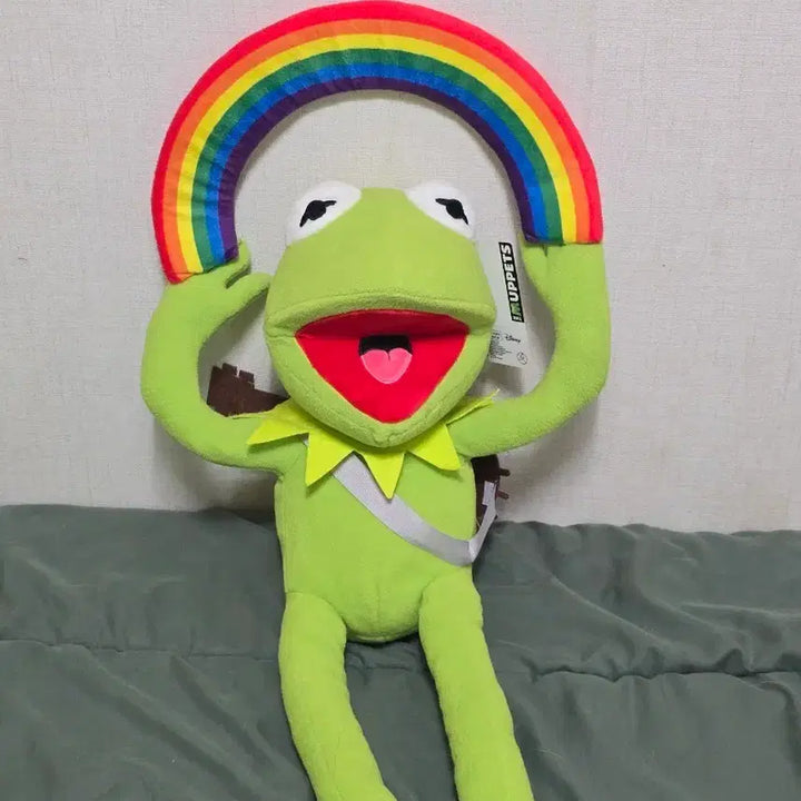 [BUNJANG] KIDROBOT Muppets Rainbow Connection Kermit Plush 33cm / 키드로봇 머펫 레인보우 커넥션 커밋 인형