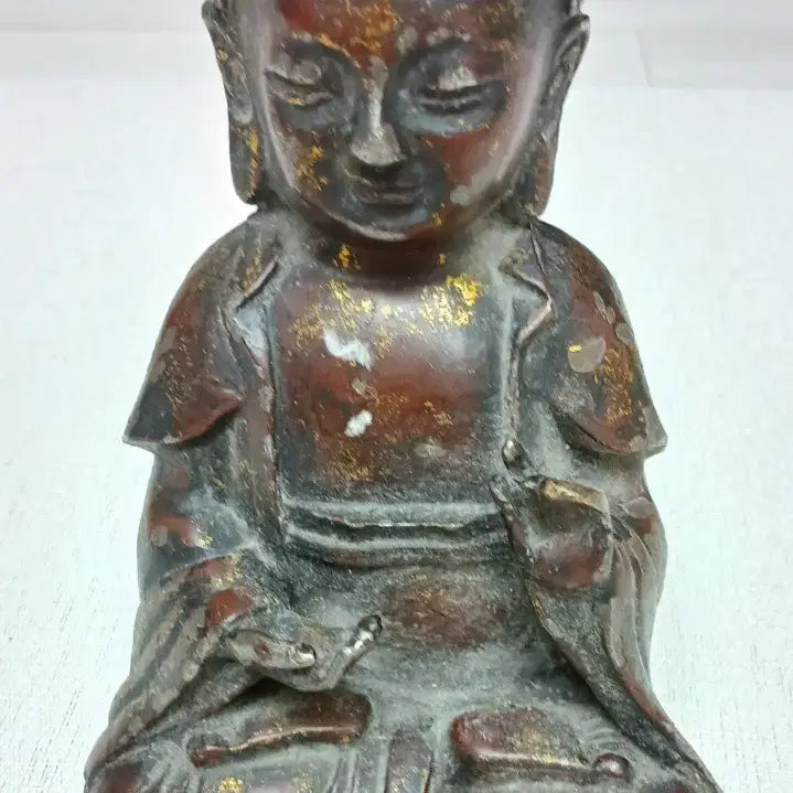 [BUNJANG] Ming Dynasty Style Bronze and Iron Medicine Buddha Statue / 명 청대양식 혼합금속약사여래좌불