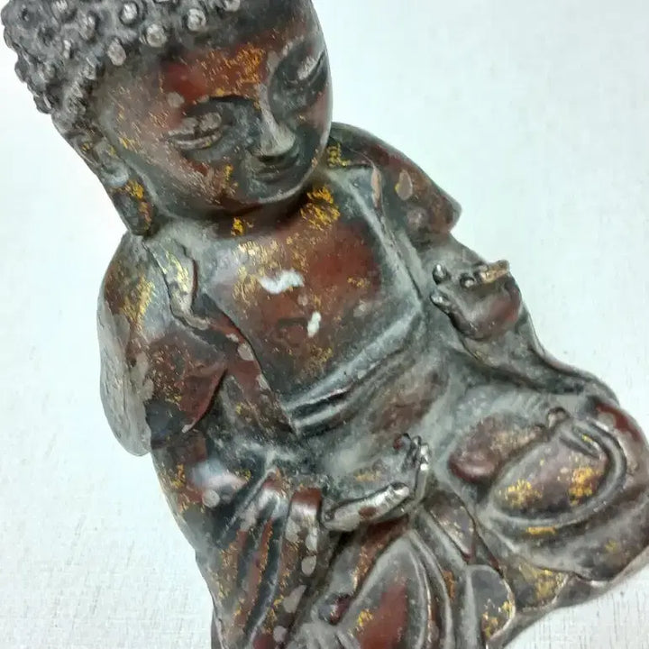 [BUNJANG] Ming Dynasty Style Bronze and Iron Medicine Buddha Statue / 명 청대양식 혼합금속약사여래좌불