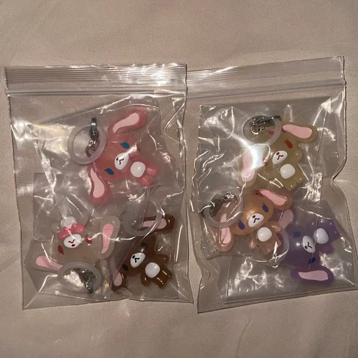 [BUNJANG] Sanrio Sugar Bunnies Transparent Badge Unsealed Full Set / 정품) 산리오 슈가바니즈 투명 메지루시 미개봉 풀세트 판매