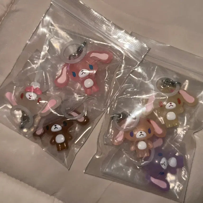[BUNJANG] Sanrio Sugar Bunnies Transparent Badge Unsealed Full Set / 정품) 산리오 슈가바니즈 투명 메지루시 미개봉 풀세트 판매