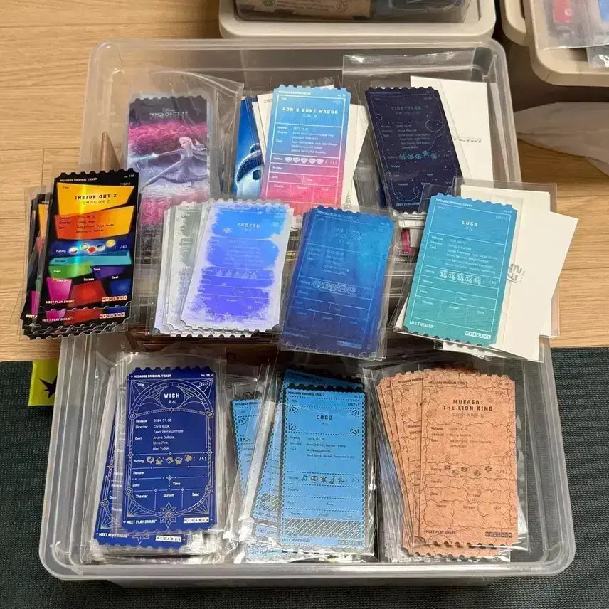[BUNJANG] Disney Movie Original Ticket Collection / 겨울왕국인사이드아웃위시코코루카인어공주무파사고장난론버즈오리지널티켓디즈니오티