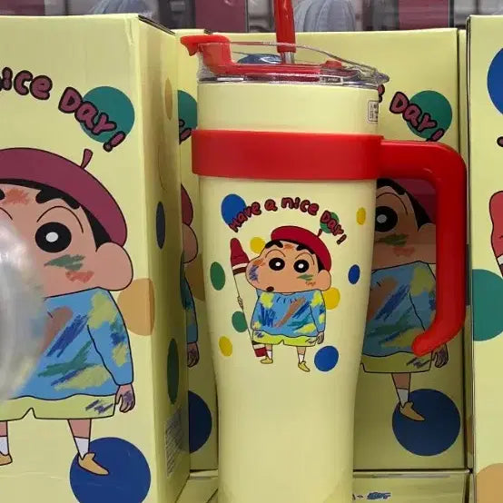 [BUNJANG] Shin-chan 1250ml Standing Tumbler (Sealed) / 미개봉] 짱구는못말려 짱구 1250ml 스탠 텀블러