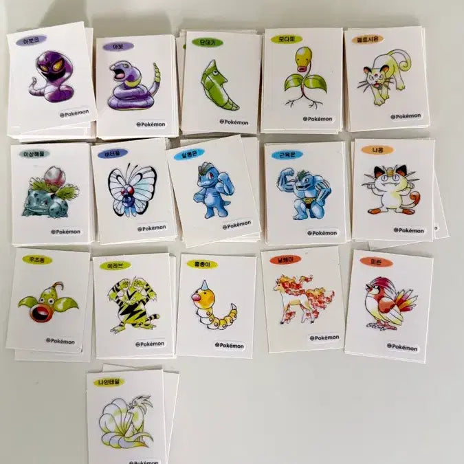 [BUNJANG] Pokemon Sticker Collection / 포켓몬 띠부씰 장당 천원 대량가능