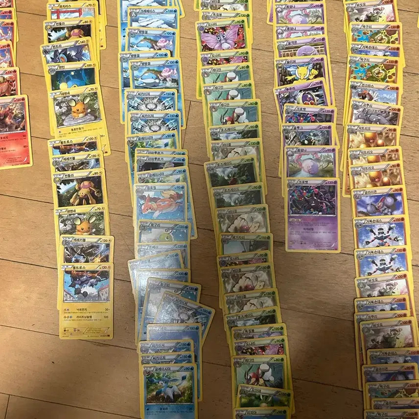 [BUNJANG] Pokemon Cards X/Y Uncommon Grade Approx. 200 Cards Bundle / 포켓몬 카드 x/y 1~4 (u등급) 약200장