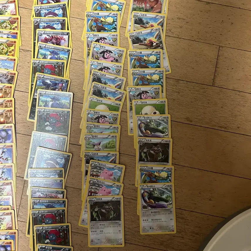 [BUNJANG] Pokemon Cards X/Y Uncommon Grade Approx. 200 Cards Bundle / 포켓몬 카드 x/y 1~4 (u등급) 약200장