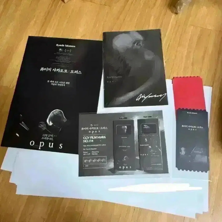 [BUNJANG] Ryuichi Sakamoto Opus Original Ticket, Pamphlet, Film Mark / 류이치 사카모토 오퍼스 오리지널 티켓 영화 팜플렛 책자 필름마크 오티