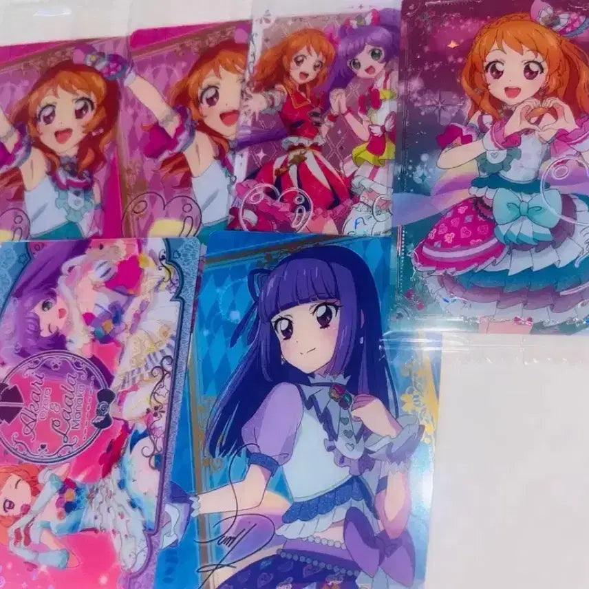 [BUNJANG] Aikatsu! Aikatsu Stars! Akari Ozora &amp; Sumire Hikawa Wafer Card Bundle Set / 카츠파라 스타파라 아카리스미레라라 웨하스 아이카츠 아이엠스타 프리라