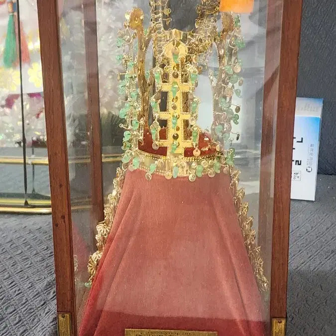 [BUNJANG] Antique Silla Gold Crown Replica 24K Gold Plated Ornament / 앤틱 신라금관24K 금도금 장식품