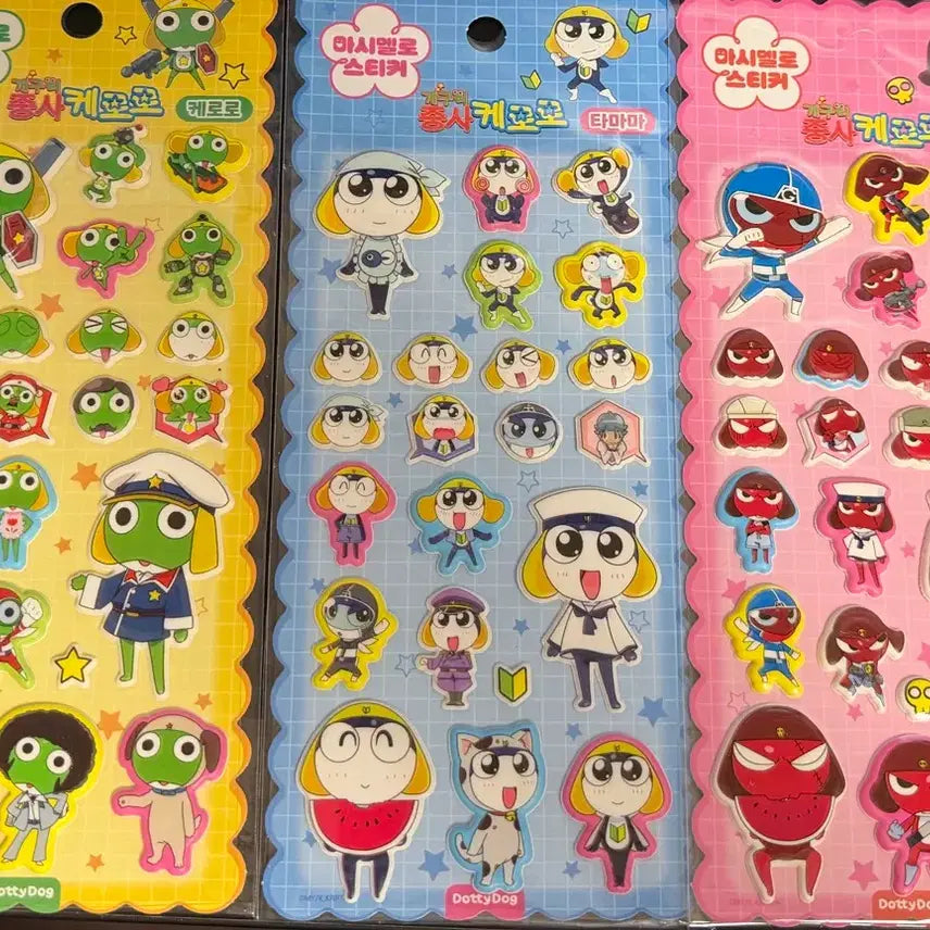 [BUNJANG] Keroro Stickers Set of 3 / 케로로 스티커 3종