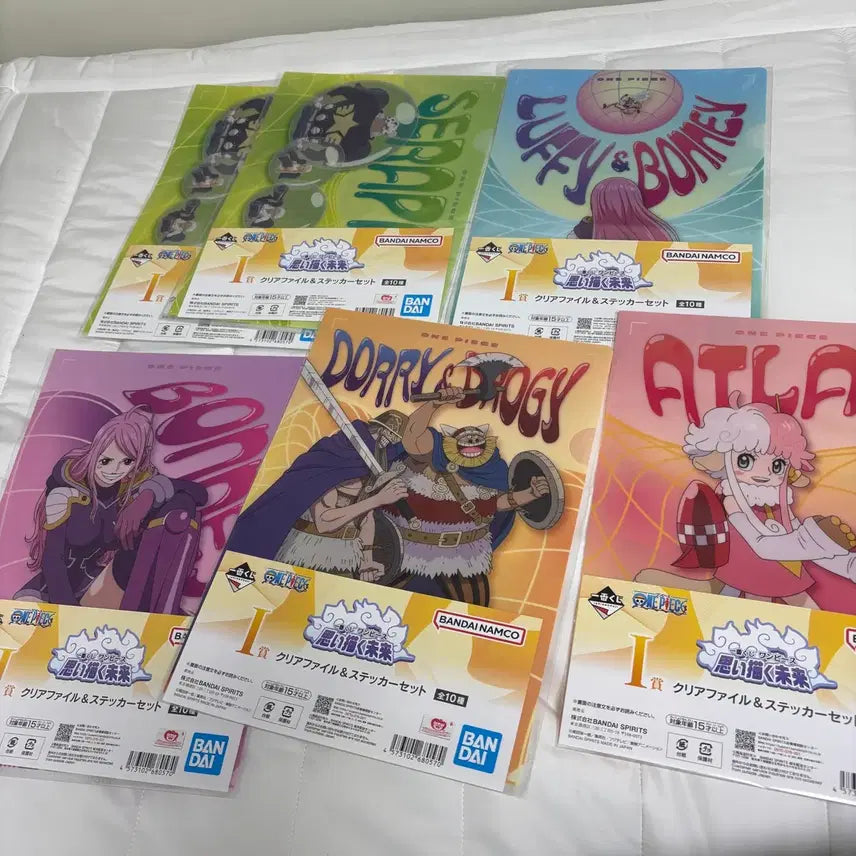 [BUNJANG] One Piece Ichiban Kuji Clear File Bundle Set / 원피스 굿즈 클리어 파일 이치방쿠지 일괄