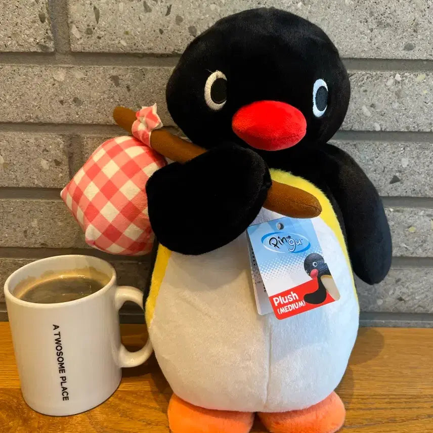[BUNJANG] Pingoo (Pingu) Large Stuffed Doll 32cm / (새상품,정품,택)핑구 보따리 중대형인형 32cm