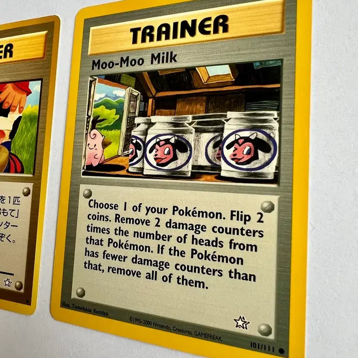 [BUNJANG] Pokemon Early Japanese Limited Edition &amp; North American MooMoo Milk Cards / 초희소)포켓몬 포켓몬스터 2000년 초기 일본 한정판 + 북미판 무무밀크