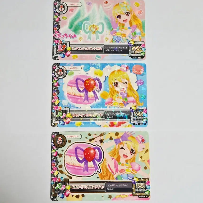 [BUNJANG] Aikatsu Ichigo Accessory Bundle Set / 아이카츠 이치고 악세 일판 일괄 아이엠스타 카드 라임 마카롱 날