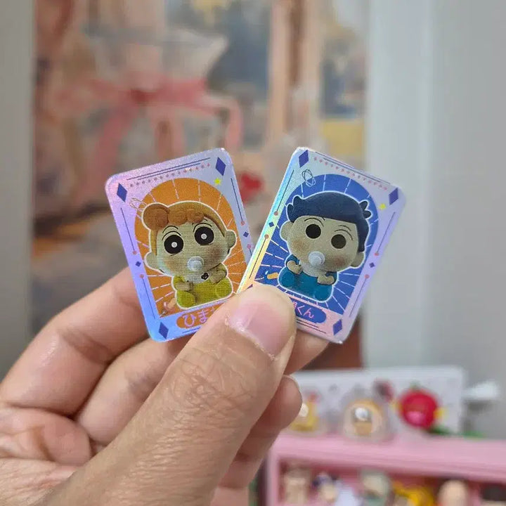 [BUNJANG] Crayon Shin-chan Ang Ang &amp; Cheolsu Baby Rice Grain Figurines Set / 짱아 철수 베이비 쌀알피규어