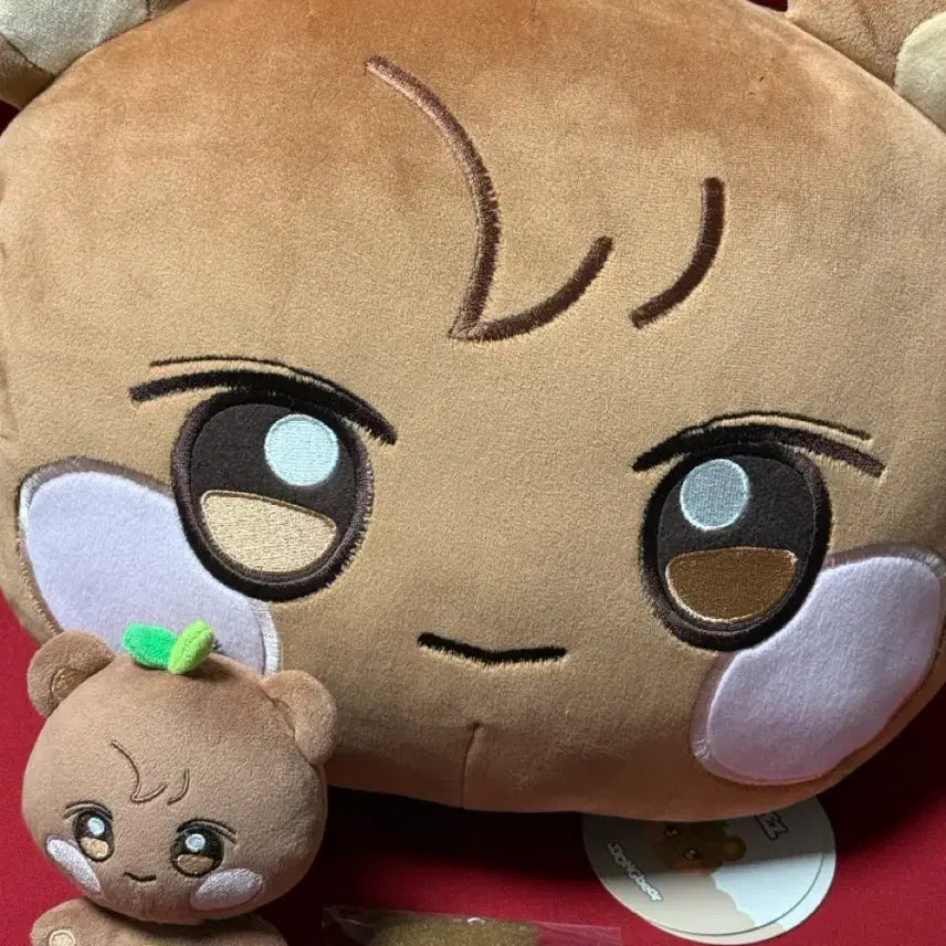 [BUNJANG] TINY TAN "JJOONG BEAR" Face Cushion Keychain Mascot Charm / 애니티즈 쫑베어 페이스 쿠션 키링 마스코트챰