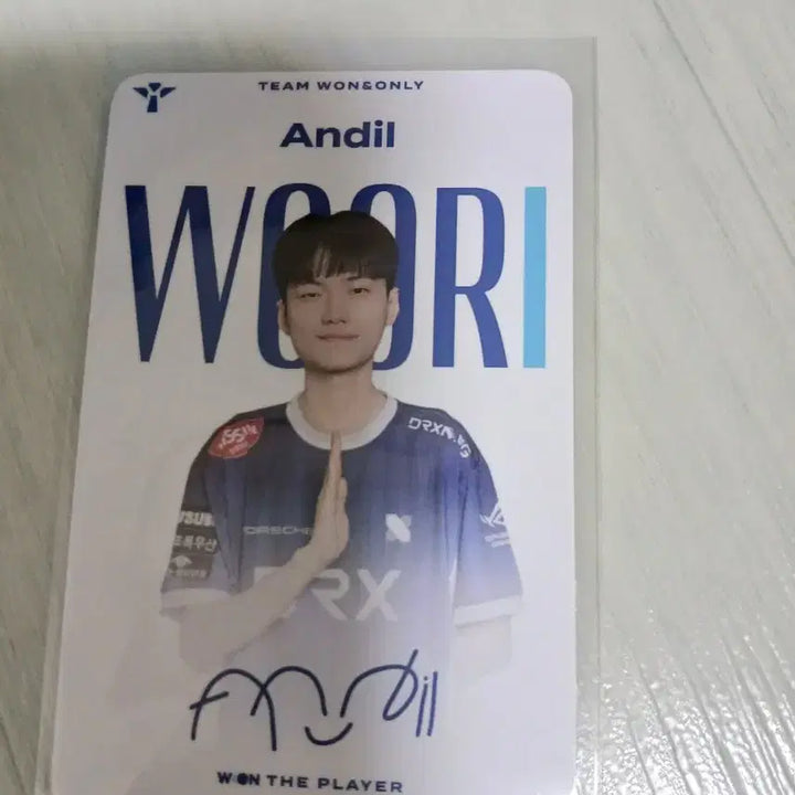 [BUNJANG] Woori Bank LCK Andil Lucky Draw Photocard / 우리은행 LCK 랜덤팩 KRX Andil 포토카드