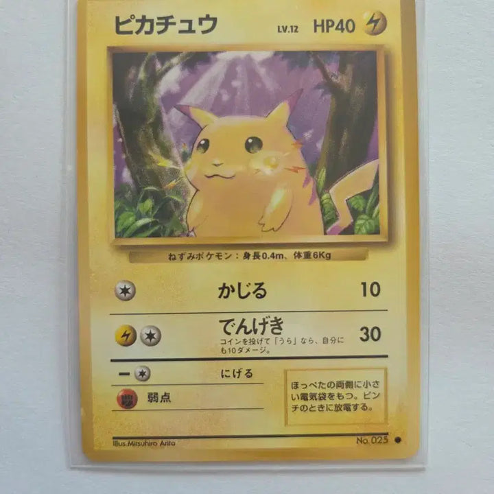 [BUNJANG] 1996 1st Edition Pikachu Card (Japanese) / (일본판) 1996년 초판 피카츄 카드