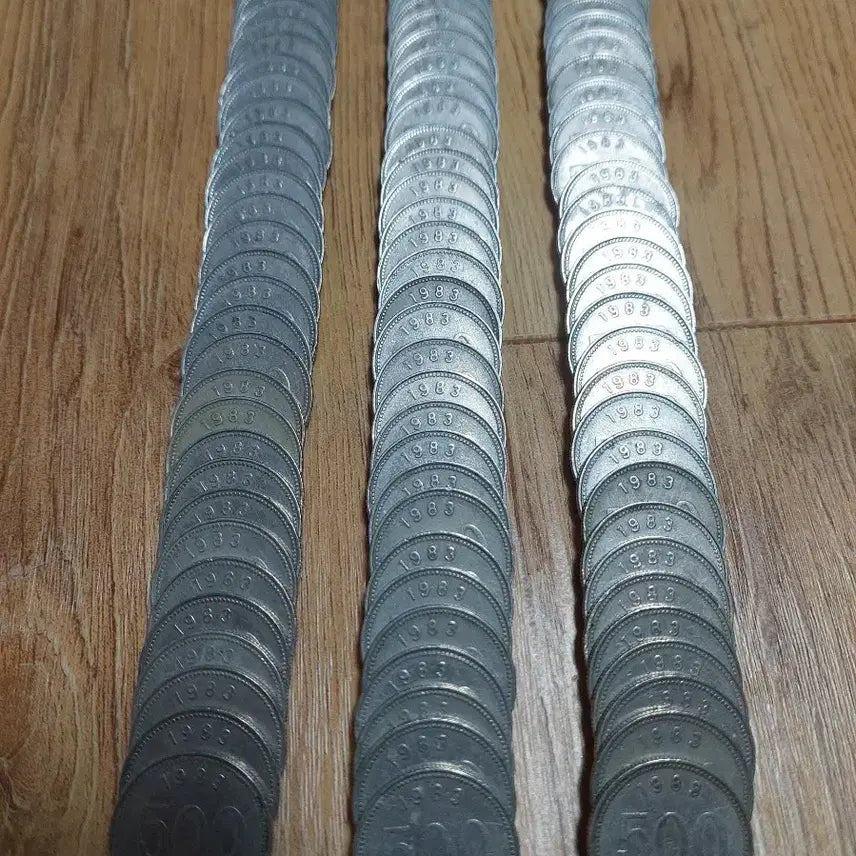 [BUNJANG] 1983, 1984 500 Won Korean Coins (70 Coins Total) / 1983년,1984년500원 동전 (각각35개 합70개)