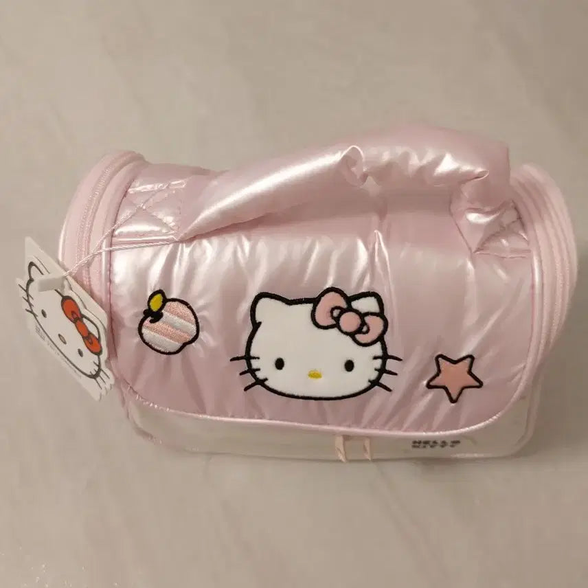 [BUNJANG] Hello Kitty Silver Pink Pouch / 키티 실버 핑크 파우치