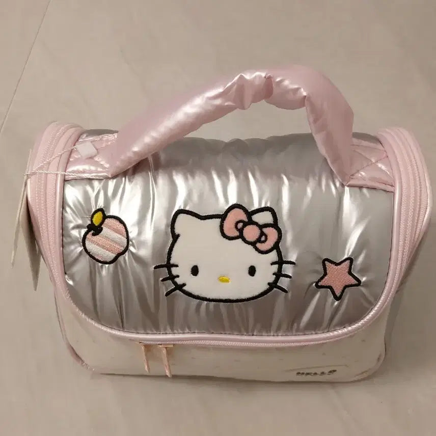 [BUNJANG] Hello Kitty Silver &amp; Pink Pouch / 키티실버핑크 파우치
