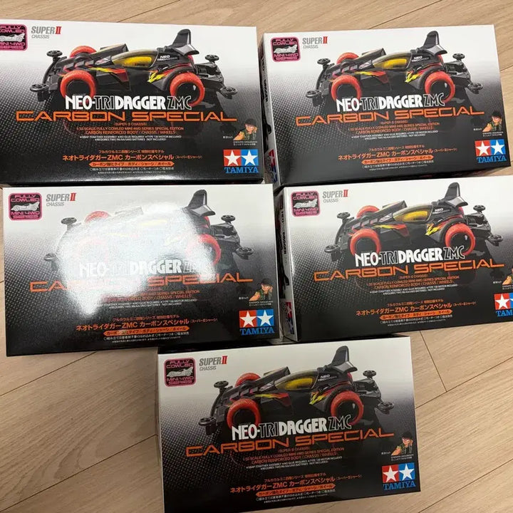 [BUNJANG] Tamiya Neo Traida GZ ZMC Carbon Special Sealed Bundle Set (5 Units) / 타미야 네오 트라이다가 zmc 카본 스페셜 미개봉 5개 일괄 미니카