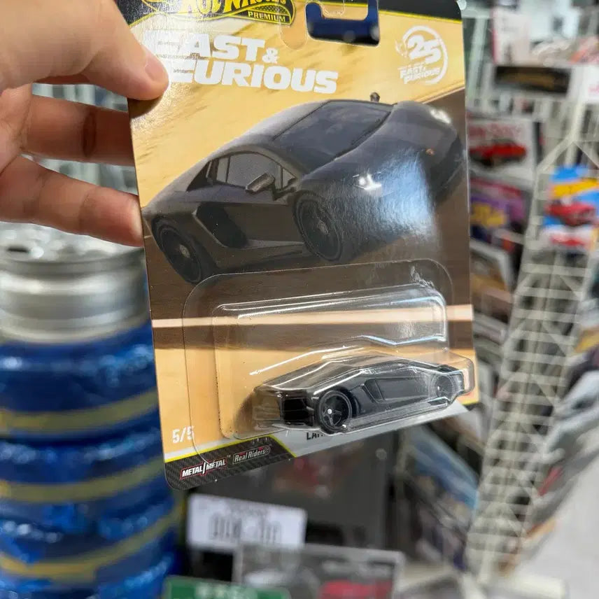 [BUNJANG] Hot Wheels Premium Fast &amp; Furious Lamborghini Aventador Matte Black 1:64 Scale / 1:64 핫휠 프리미엄 분노의질주 람보르기니 아벤타도르 무광블랙