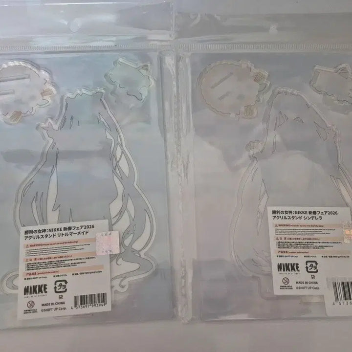[BUNJANG] Nikke Cinderella &amp; Siren New Year Acrylic Standee Bundle (Sealed) / 신년 니케 신데렐라, 세이렌 아크릴 스탠드 일괄 미개봉
